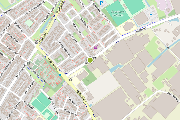 Ambulance-melding op Madeweg, Monster op 24 juni, kaart-overzicht