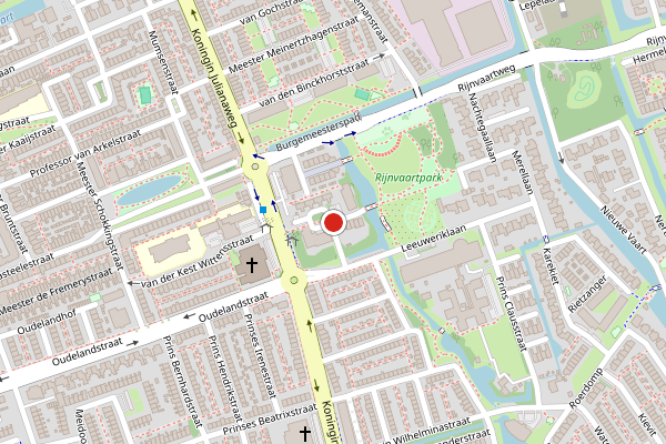 Brandweer-melding op Leeuweriklaan, 's-Gravenzande op 6 mei, kaart-overzicht