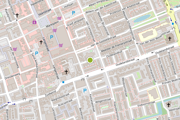 Ambulance-melding op Montessoristraat, 's-Gravenzande op 5 mei, kaart-overzicht