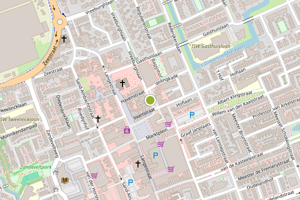 Ambulance-melding op Vaartplein, 's-Gravenzande op 3 mei, kaart-overzicht