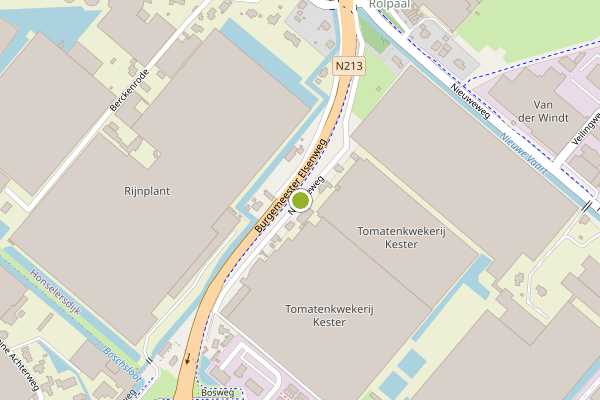 Ambulance-melding op Nieuweweg, Honselersdijk op 25 juni, kaart-overzicht