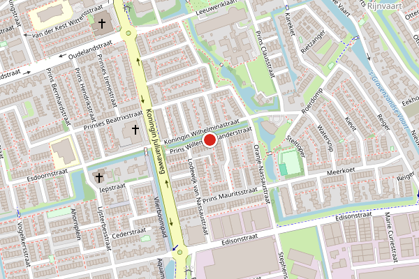 Brandweer-melding op Prins Willem-Alexanderstraat, 's-Gravenzande op 25 juni, kaart-overzicht