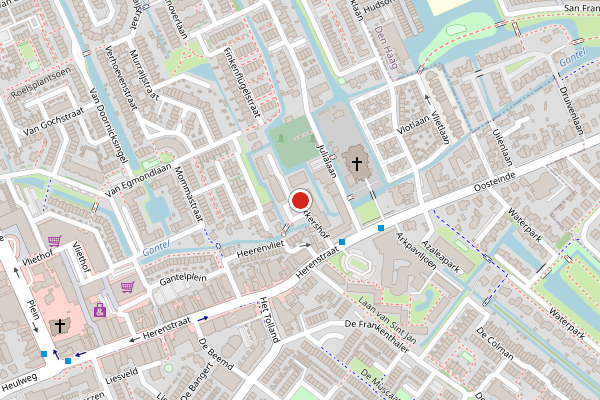 Brandweer-melding op Bakkershof, Wateringen op 30 april, kaart-overzicht