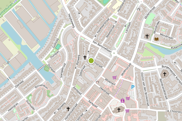 Ambulance-melding op Ahornstraat, Monster op 28 april, kaart-overzicht