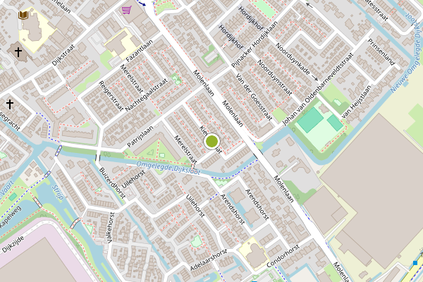 Ambulance-melding op Kievitstraat, Honselersdijk op 20 april, kaart-overzicht