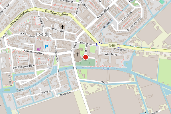 Brandweer-melding op Wittebrug, Poeldijk op 3 mei, kaart-overzicht
