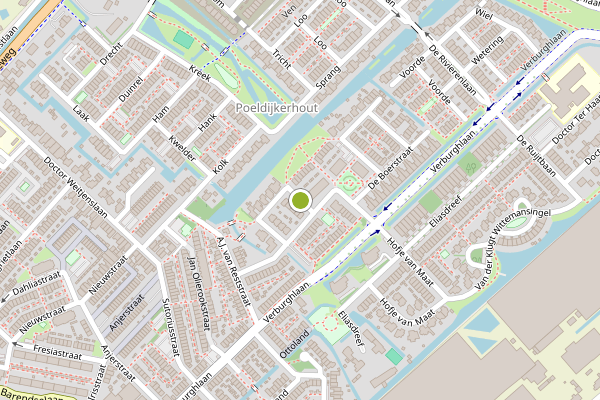 Ambulance-melding op Van Houtenstraat, Poeldijk op 28 april, kaart-overzicht