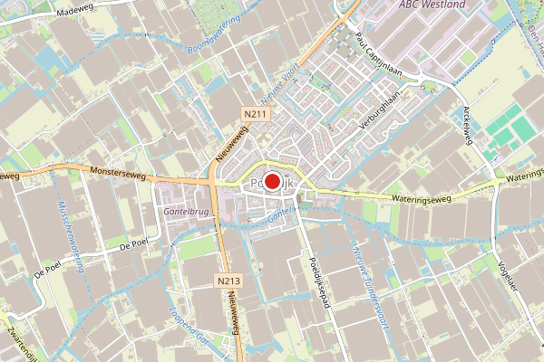 Brandweer-melding op Wilgenpad, Poeldijk op 25 april, kaart-overzicht