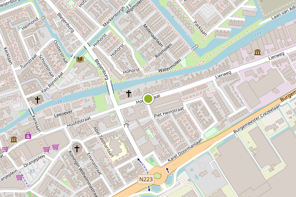 Ambulance-melding op Hoofdstraat, De Lier op 26 april, kaart-overzicht