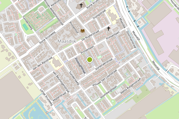 Ambulance-melding op Van Brakelstraat, Maasdijk op 3 mei, kaart-overzicht