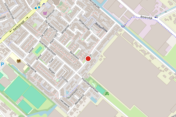 Brandweer-melding op Grutto, Kwintsheul op 28 april, kaart-overzicht