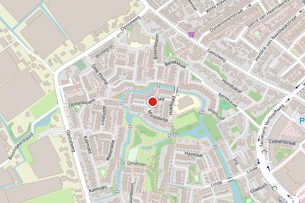 Brandweer-melding op Pijpkruid, Naaldwijk op 25 juni, kaart-overzicht