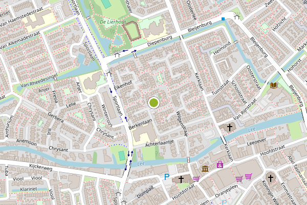 Ambulance-melding op Lindenhof, De Lier op 27 juni, kaart-overzicht