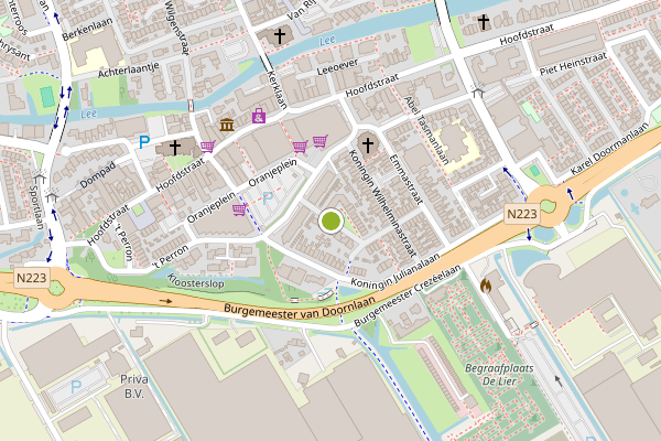 Ambulance-melding op Koningin Beatrixstraat, De Lier op 27 juni, kaart-overzicht